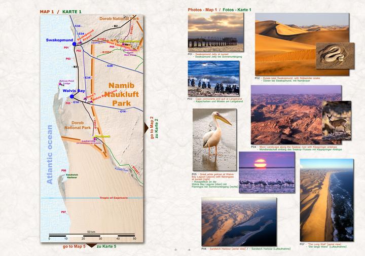 Actual product image Das komplette Kartenset NAMIBIA Plus (4-teilig)