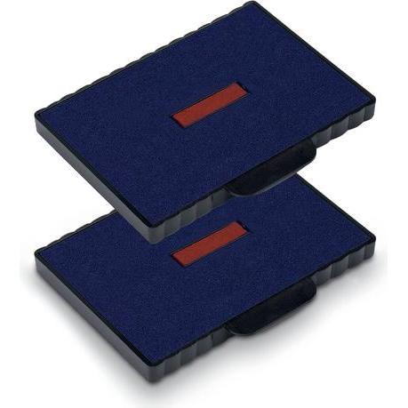 Trodat, Stempel, 2 Ersatzstempelkissen 6/511/2 blau/rot 8,5 x 5,5 cm