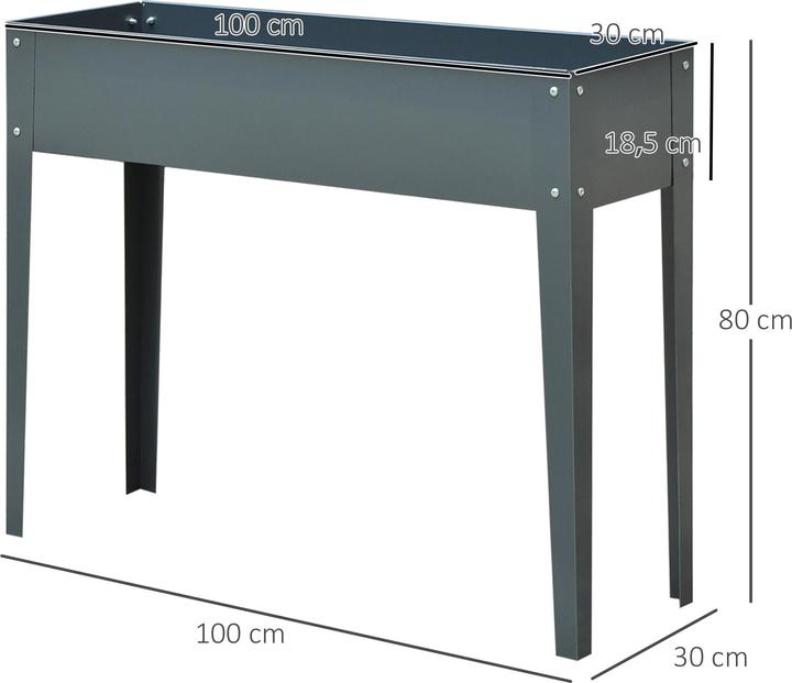 Produktbild Outsunny Hochbeet mit Abflusslöcher