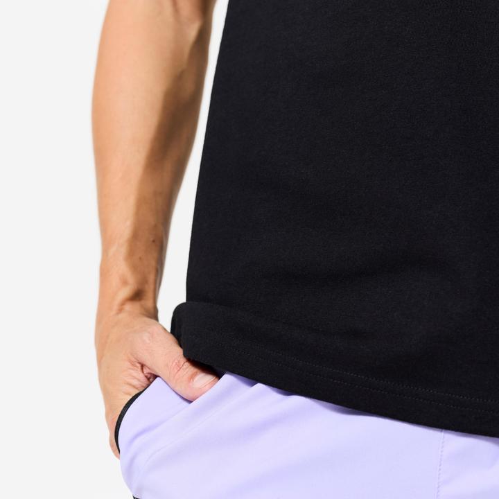 Actual product image Domyos T-Shirt Herren Baumwolle Regular - schwarz (M)