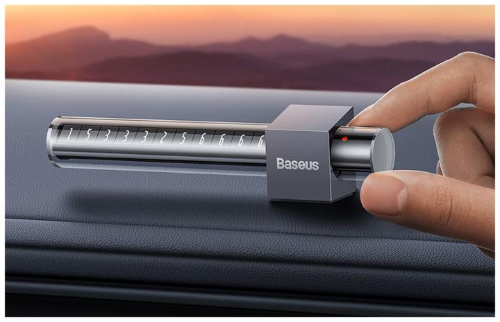 Actual product image Baseus Space Cabin temporary parking number plate