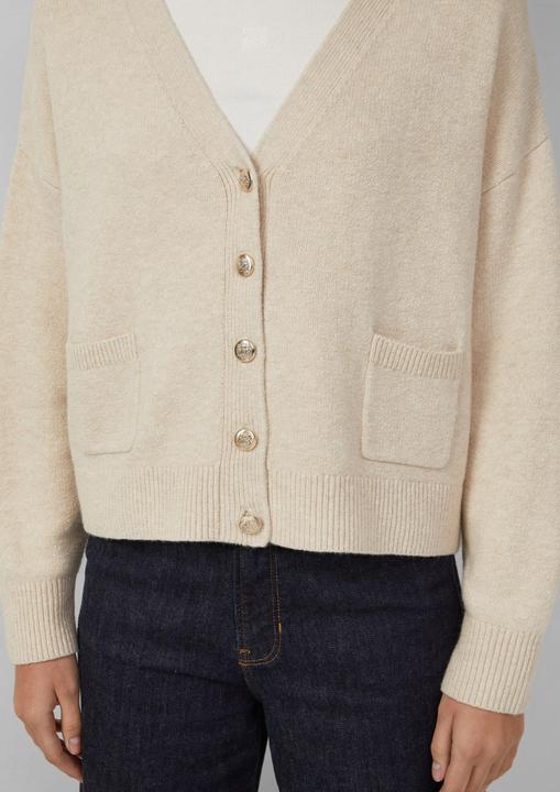 Produktbild s.Oliver Strickjacke Oversized Strickjacke mit dekorativen Knöpfen (48)