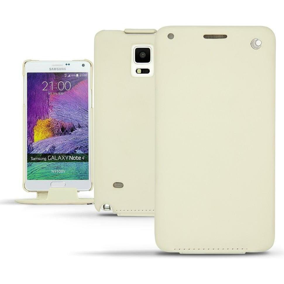 Noreve Lederschutzhülle vertikal (Samsung Galaxy Note 4), Smartphone Hülle, Weiss