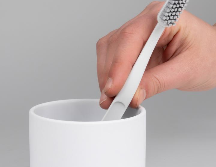 Actual product image Kela Toothbrush tumbler Sana White, detail colour: white (8 x 8 x 11.5 cm)