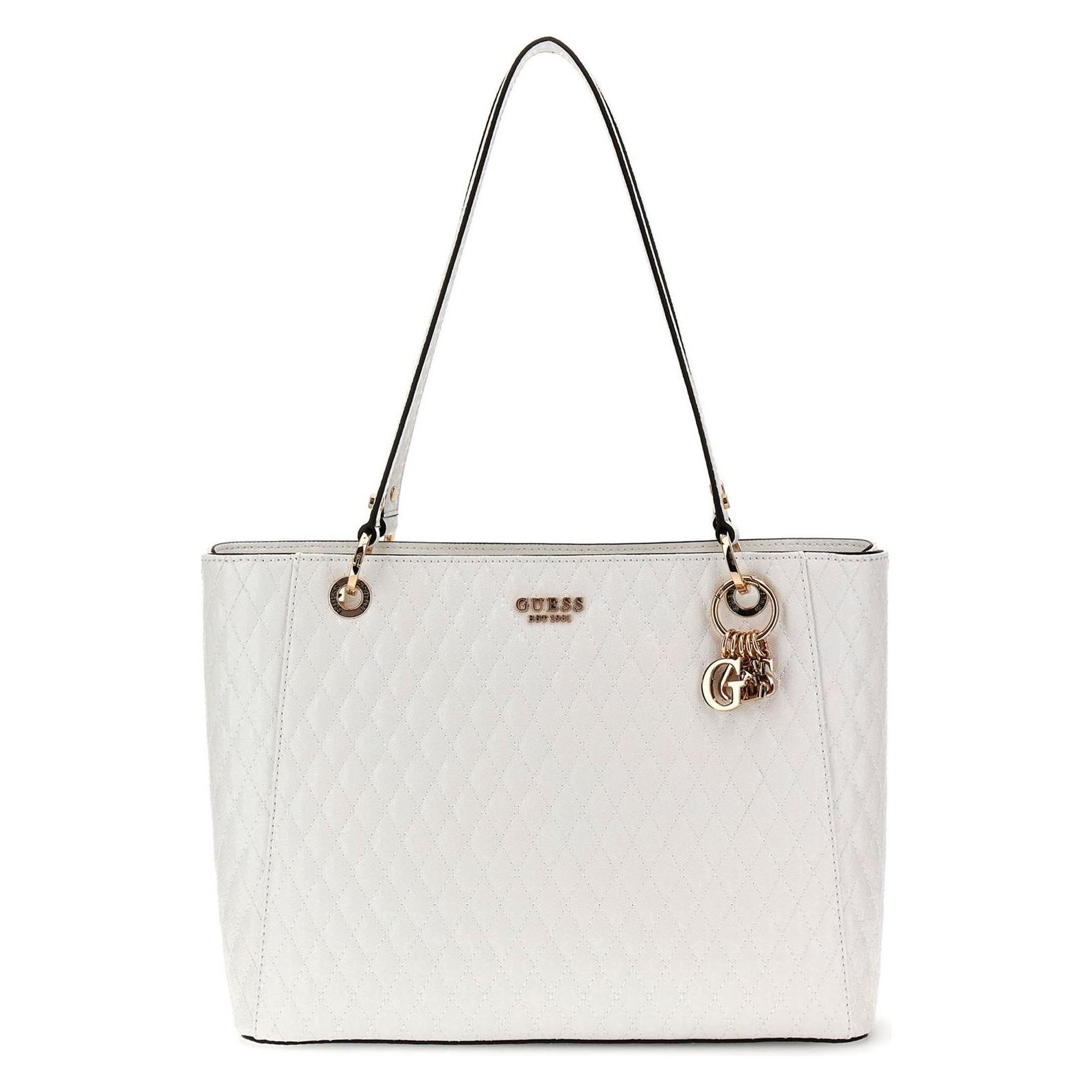 Guess, Damen, Handtasche, Betula Noel Tote, Weiss