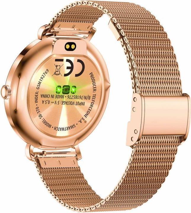 Actual product image Forever Smartwatch SB-370 Rose Gold - Leopard Print