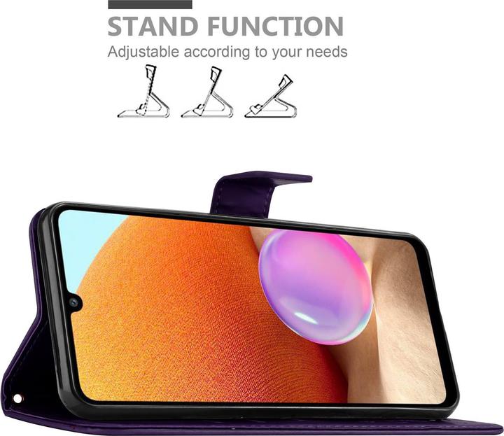 Actual product image Cadorabo Flower Book Cover (Samsung Galaxy A32)