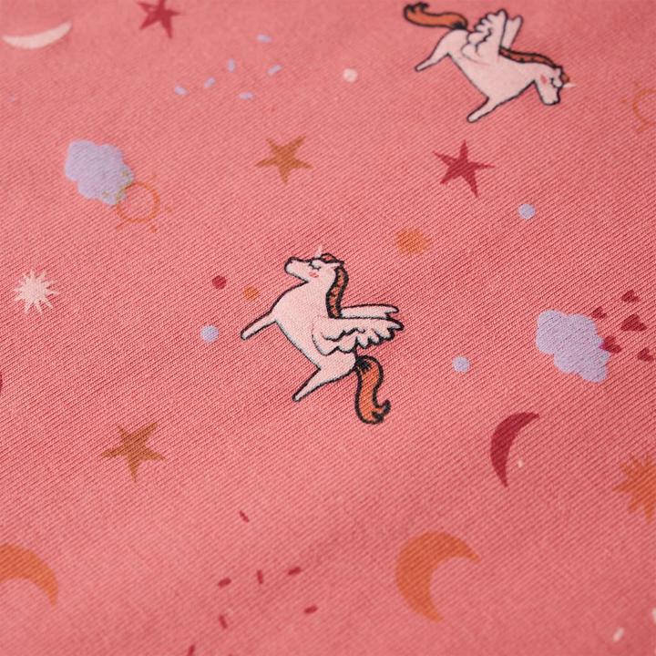 Produktbild vidaXL Kinderpyjama mit Langen Ärmeln Altrosa 128,Material: 95 (128)