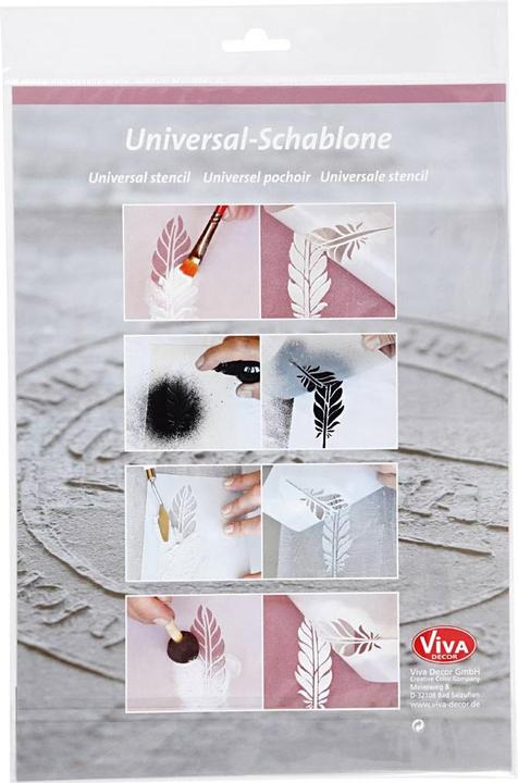 Actual product image Creativ Company Stencil A4 feathers, 1 piece