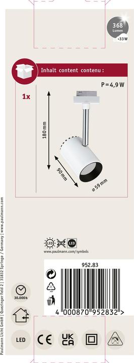 Produktbild Paulmann URail Spot Shine (225 lm)