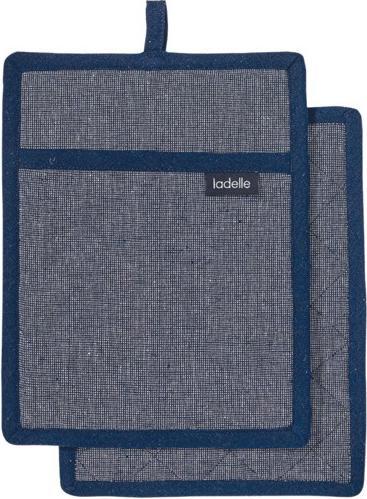 Image du produit Ladelle Lot de 2 maniques recyclées Eco Navy 19 x 24 cm (Coton recyclé & polyester)