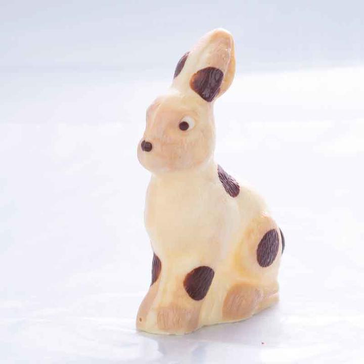 Produktbild miniSchoggi Schokoladenform sitzender Hase