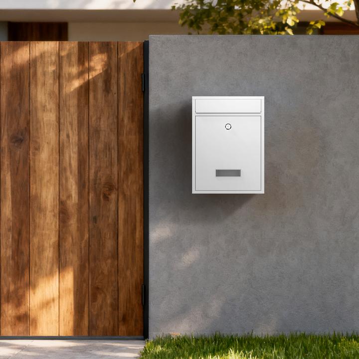 Actual product image Wiltec Design Mailbox V10 Letterbox Postbox Pillar Letter Mail Post Box