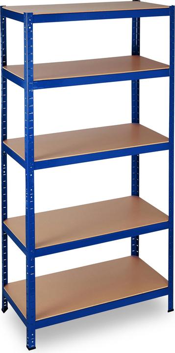 Actual product image Relaxdays Heavy-duty Shelving Blue
