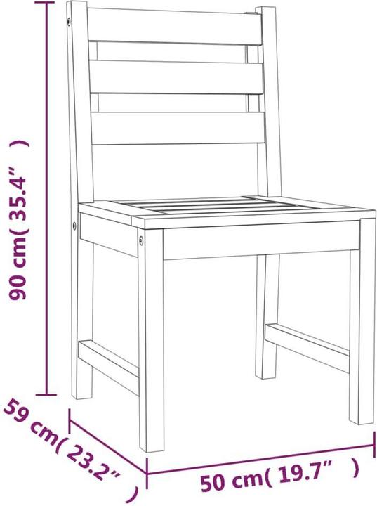 Produktbild vidaXL Garten-Essgruppe