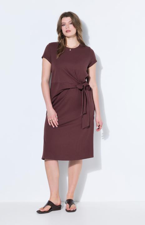 Image du produit Studio Untold Robe midi en jersey évasée, drapé (42)