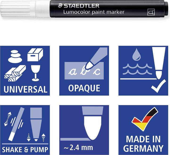 Immagine prodotto Staedtler Pennarello acrilico Lumocolor, confezione da 5 pezzi (5x)