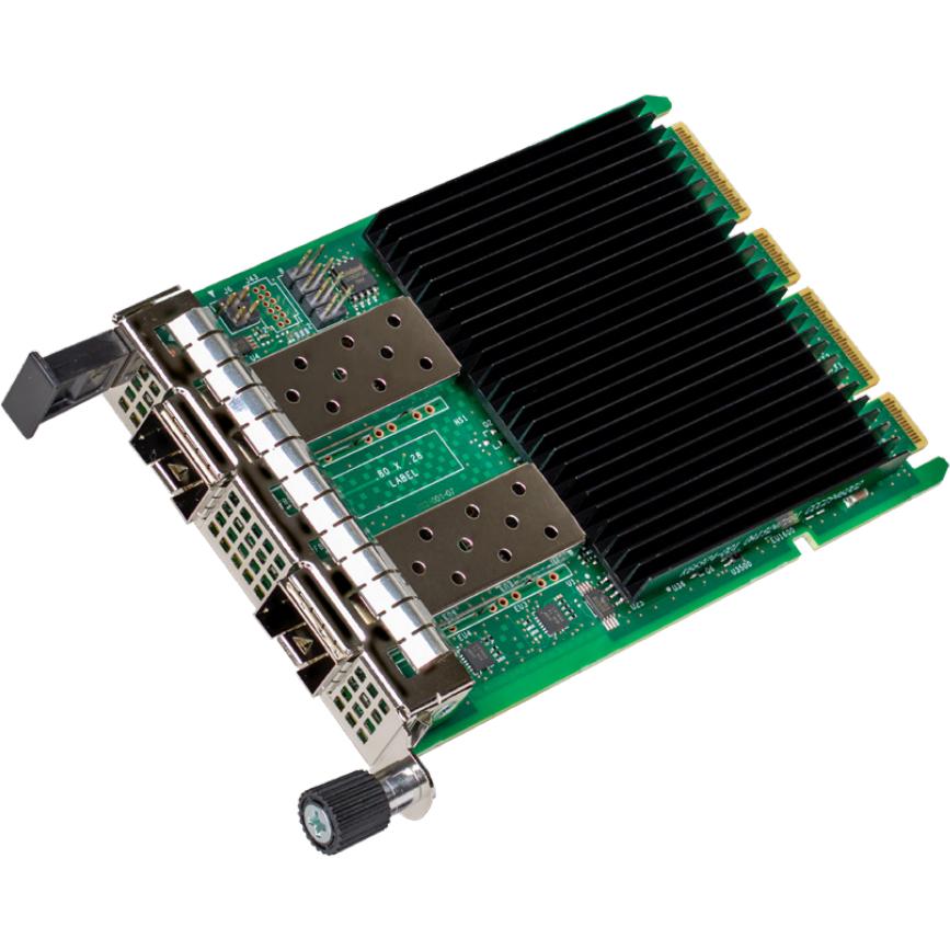 Intel E810XXVDA2OCP3G 25GbE Ethernet Network Adapter E810 (PCI Express 4.0), Netzwerkkarte, Schwarz