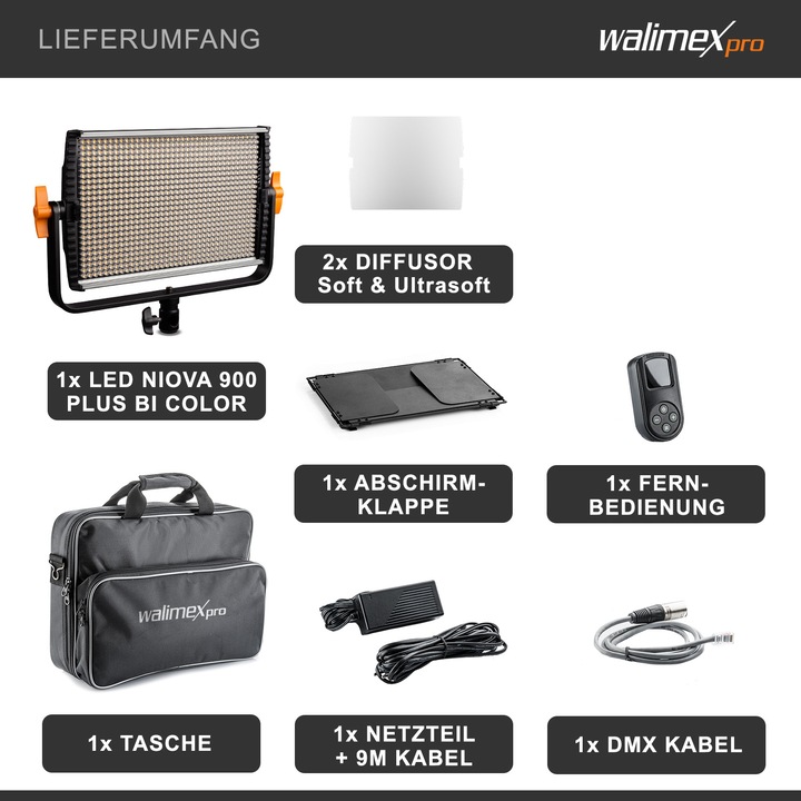 Immagine prodotto Walimex Niova 900 Plus BI Color (Luce studio)