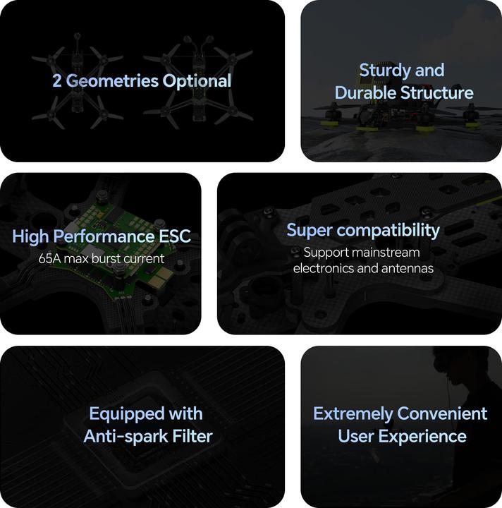 Image du produit iFlight Nazgul DC5 ECO 6S O3 HD (7.50 min, 675 g)