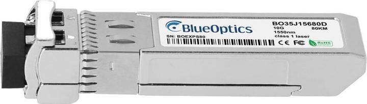Produktbild BlueOptics Kompatibler Packetlight SFP-10G-ZR-PC SFP+ Transceiver, LC-Duplex, 10GBASE-ZR, Singlemode Fiber, 15