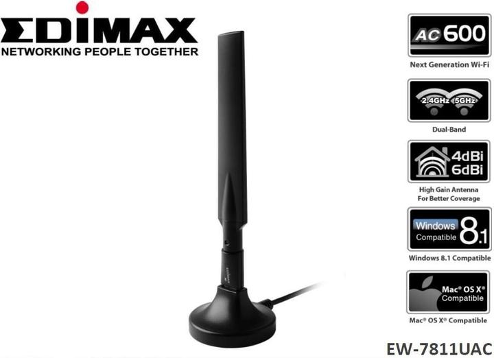 Produktbild edimax EW-7811UAC-AC600 Adapter (USB)
