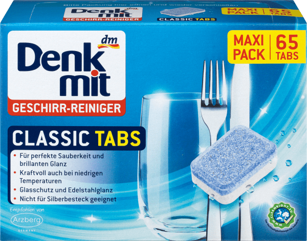 Image du produit dm Denkmit Tablettes lave-vaisselle Classic (Tabs, 65 x)