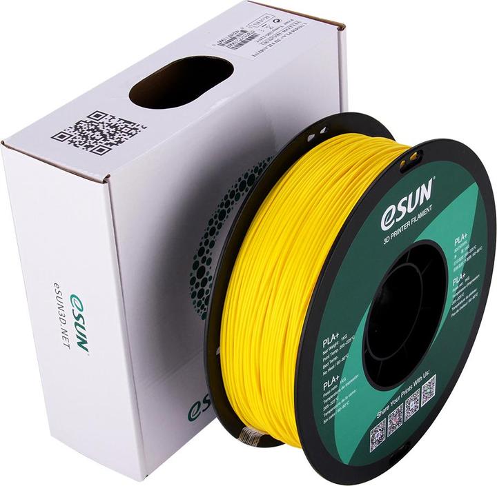 Image du produit eSUN PLA+ 1.75mm Jaune 1Kg (PLA+ LECTURE, 1.75 mm, 1000 g, Jaune)