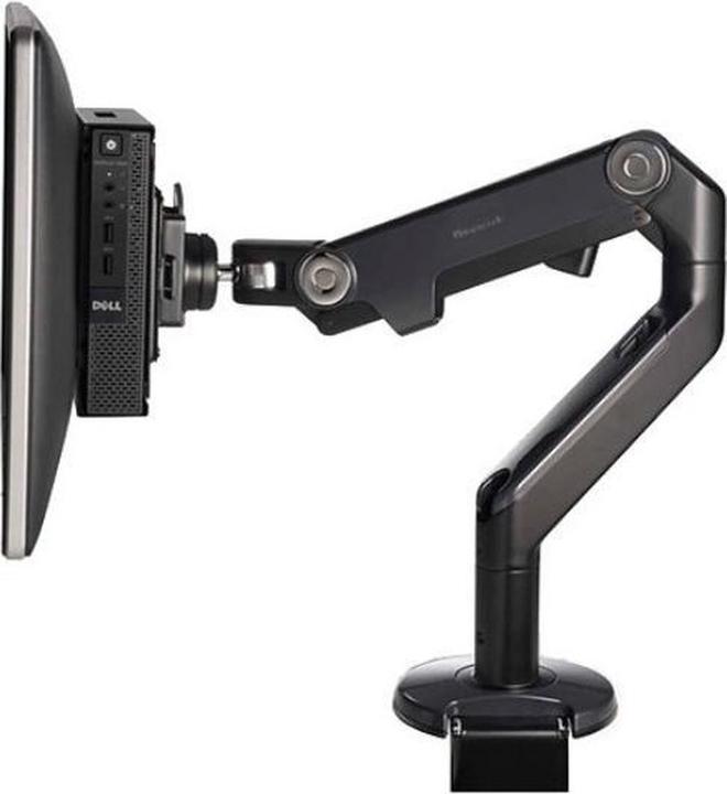 Image du produit Dell Support de montage VESA double avec boîtier d'adaptation, kit client OptiPlex Micro Black (Tables)