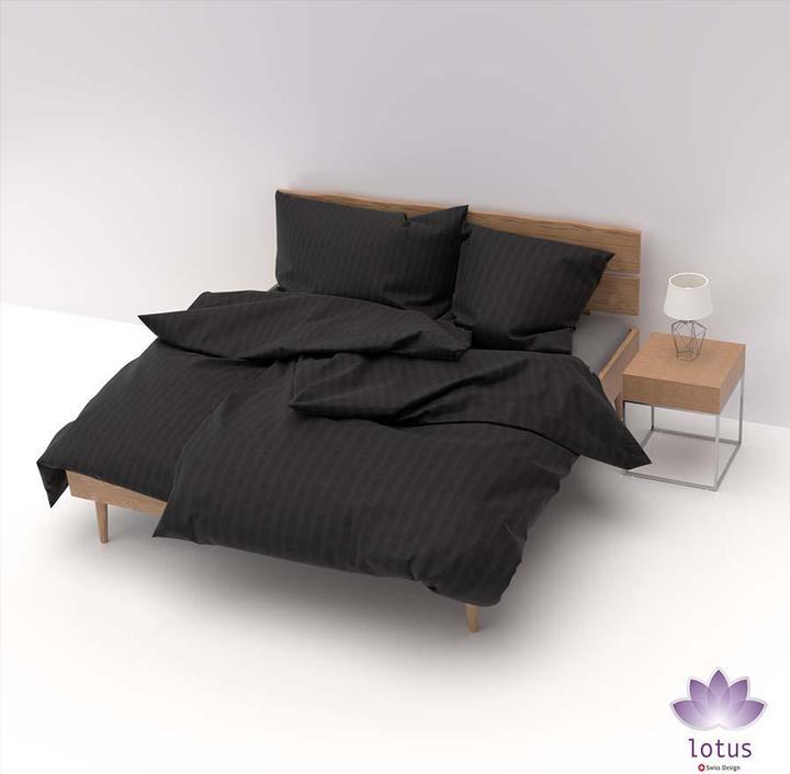 Produktbild Lotus Bettwaren Bettwäsche Satin Seersucker uni (Duvetbezug, 200 x 210 cm)