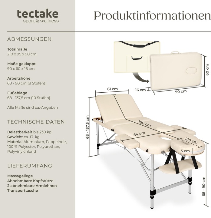 Actual product image tectake 3 zones
