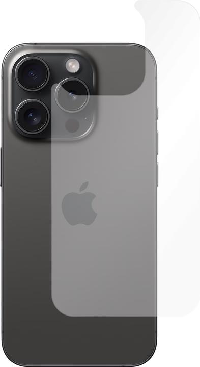 Produktbild Cazy Rückseite Glass Kompatibel mit iPhone 15 Pro Tempered Glass Hülle Kompatibel - Transparant (1 Stk., Apple iPhone 15 Pro)