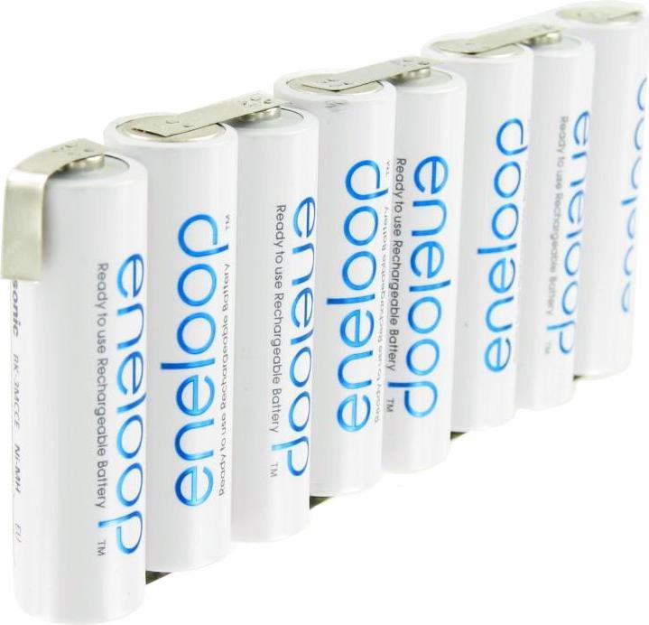 Sanyo Akku Eneloop AkkuPack F1x8, 8/BK-3MCCE mit Lötfahne (1 Stk., Akku)
