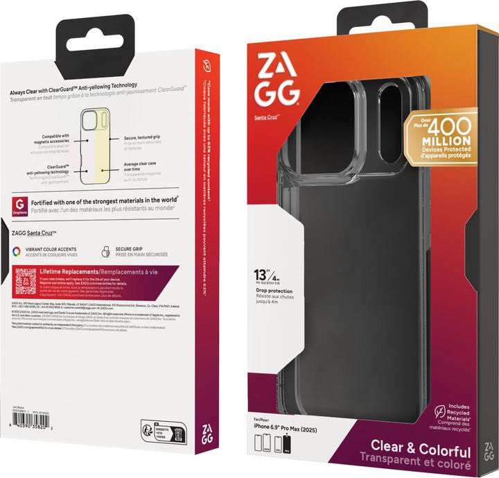 Immagine prodotto Zagg Case für Apple iPhone 17 Pro Max Santa Cruz jet black (Apple iPhone 17 Pro Max)