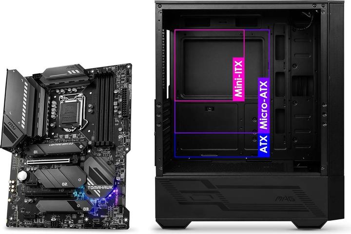 Actual product image MSI MAG FORGE 110R PC Case (ATX, mATX, Mini-ITX)