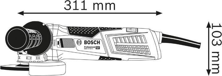 Produktbild Bosch Professional GWX 17-125 S Professional Winkelschleifer (125 mm)