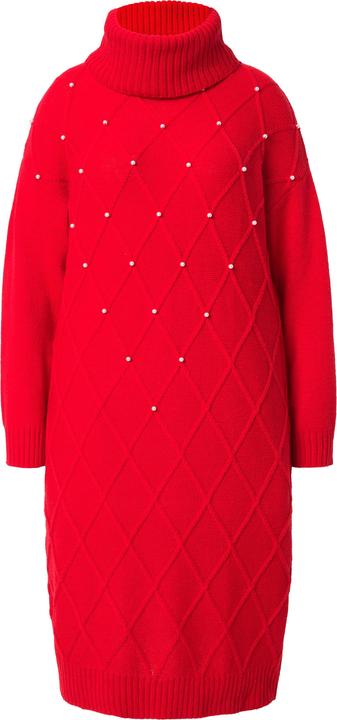 Immagine prodotto Miamoda Strickkleid, Rhombenstruktur, Zierperlen, Langarm (50, 52)