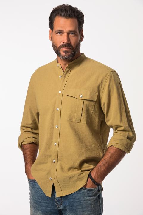 Produktbild JP1880 Hemd, Langarm, Leinenmix, Stehkragen, Modern Fit (3XL)