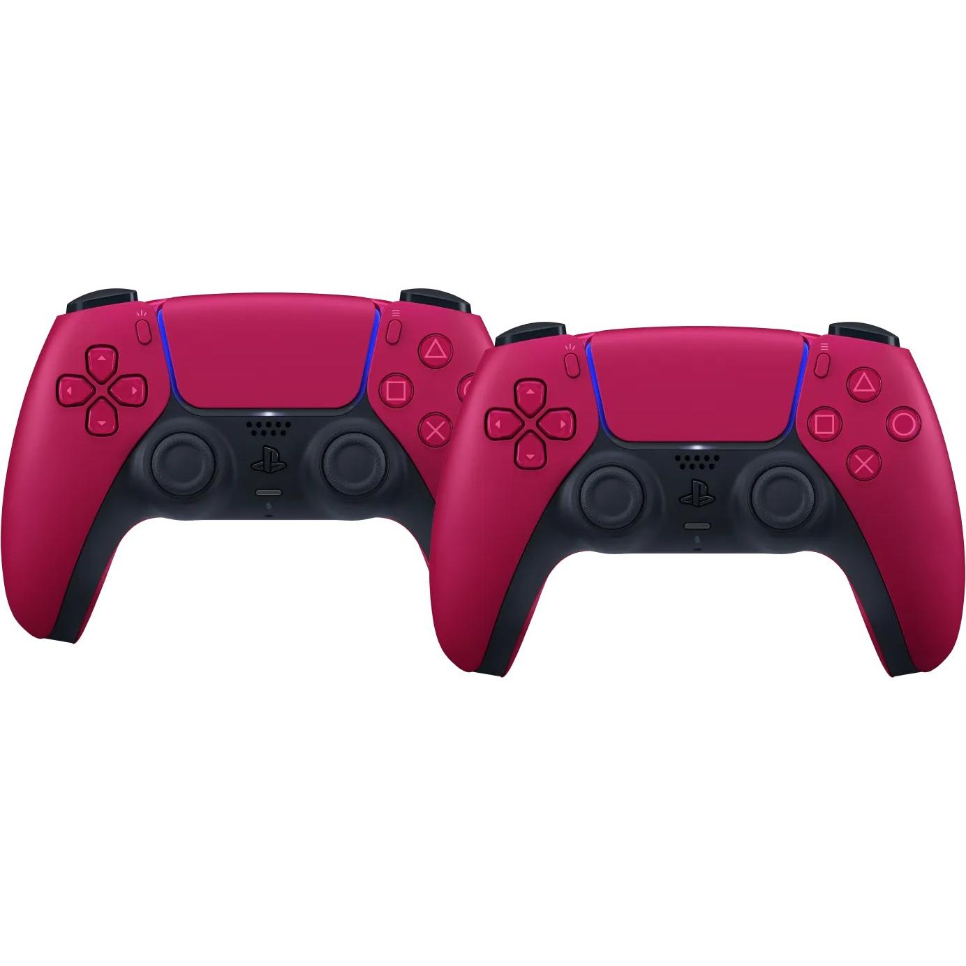 Sony PlayStation 5 DualSense Draadloze Controller Cosmic Red Duo Pack (PS5), Gaming Controller, Rot