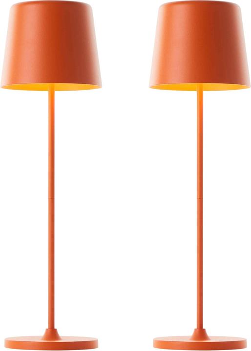 Actual product image Brilliant LED-Akku-Tischleuchte Kaami, 2 W, 310 lm, 3000 K, orange, 2er Set (310 lm)