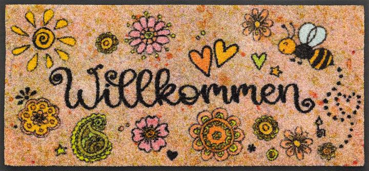 Image du produit Wash + Dry Paillasson lavable Apportez le bonheur 35 x 75 cm (35 x 75 cm)