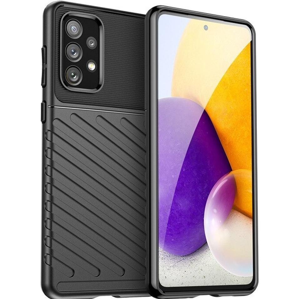 Screenguard Samsung Galaxy A33 5G SpaceCase Impact-Resistant Hülle (Samsung Galaxy A33 5G), Smartphone Hülle, Schwarz