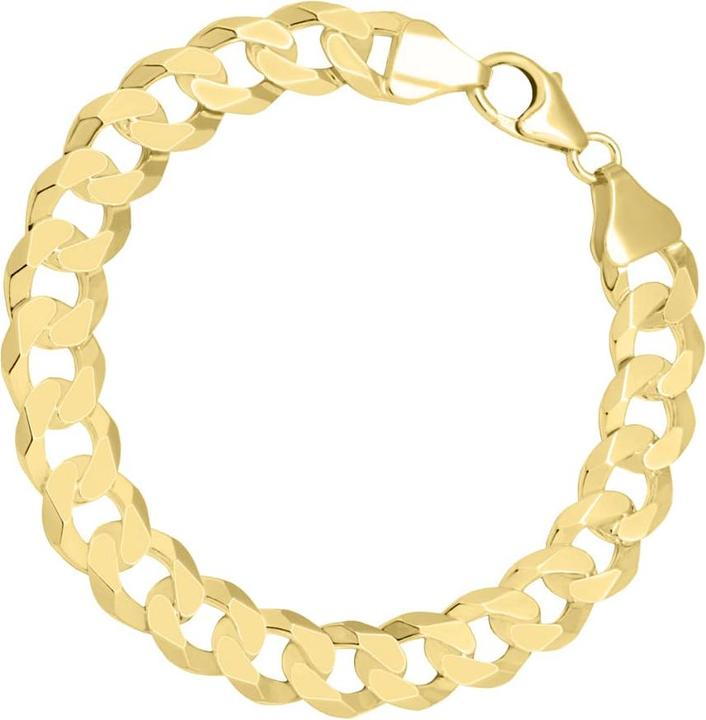 Image du produit Candy Bracelet blindé Hemera 7.7 mm, argent sterling 925, plaqué or (21 cm, Plaqué or 18k, Argent sterling 925)
