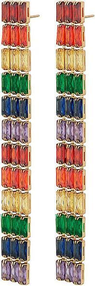 Immagine prodotto Edblad Ohrringe RAINBOW EARRINGS MAXI (Pietra zirconia, Placcatura in oro lucido a 14 carati su acciaio inossidabile)