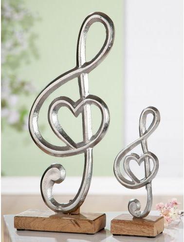 Produktbild Gilde Alu Notenschlüssel mit Herz