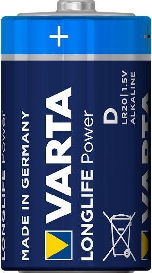 Image du produit Varta pouvoir de longue durée (4 pcs, D, 16500 mAh)
