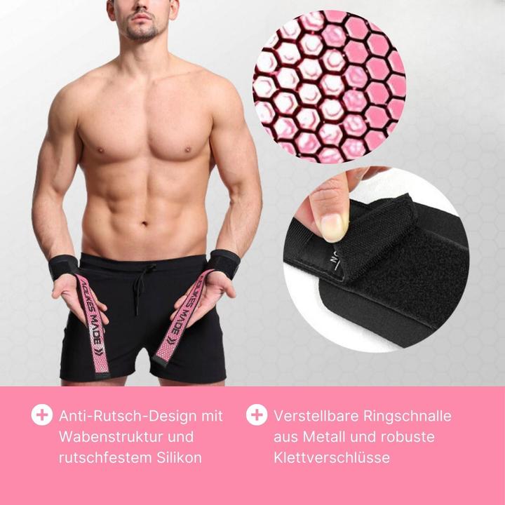Produktbild Hermex Powerlifting-Strap Handgelenkbandage Zughilfe Handgelenkstrap