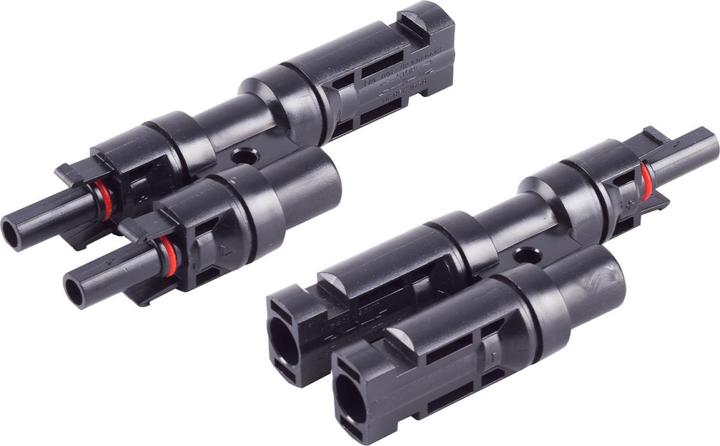 Shiverpeaks S/CONN maximum connectivity PV4 T-adapter set, 2/1, IP68, 1.5kV, black (Solar connector)