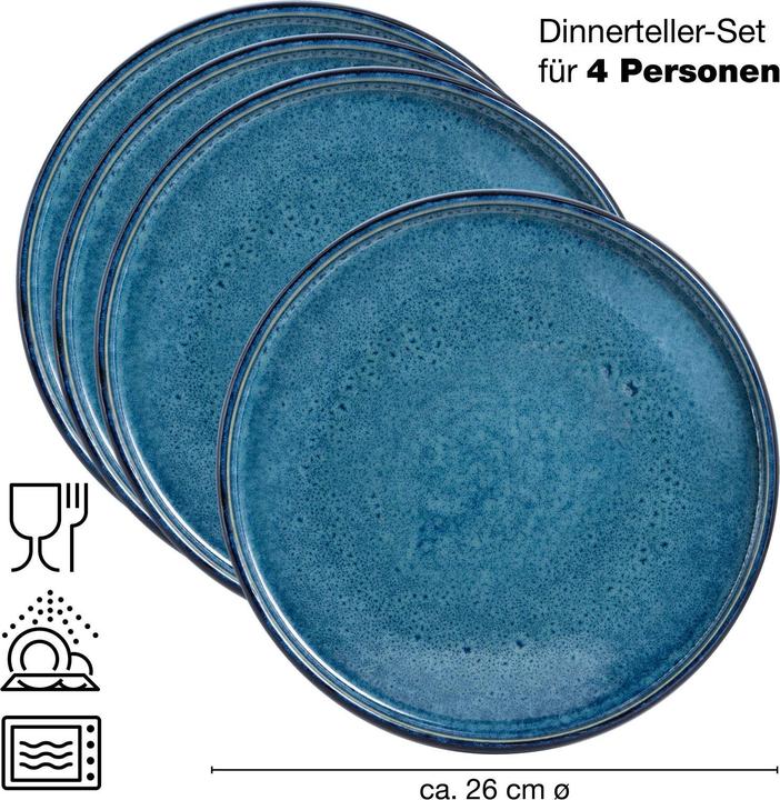 Image du produit Moritz & Moritz SOLID Assiette à dîner (4 pièce(s))