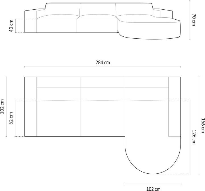 Actual product image Micadoni Jodie (Corner sofa)